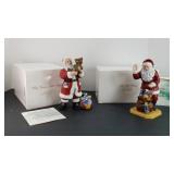 1996 & 1997 LENOX SANTA FIGURINES