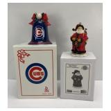 CHICAGO CUBS ORNAMENT & IU SANTA CLAUS