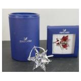(2) SWAROVSKI CHRISTMAS ORNAMENTS