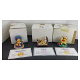 (3) DANBURY MINT GARFIELD FIGURINES