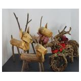 REINDEER OF THE FOREST TRAMP STATUE