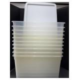 (10) 66 QT TOTES W/ LIDS