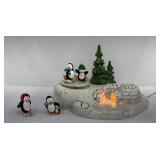 PENGUIN ICE SKATING DISPLAY