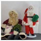 (2) VINTAGE SANTA CLAUS