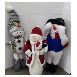 (3) SNOWMAN FIGURINE