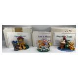 (3) DANBURY MINT GARFIELD FIGURINES