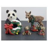 PANDA & OTHER ANIMAL CHRISTMAS DECOR