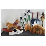 SNOWMAN WOOD & OTHER DECOR