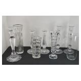 CRYSTAL CANDLE HOLDERS