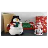 SNOW MAN TEA POT & SNOWMAN DECOR