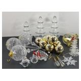 CHRISTMAS ORNAMENTS & CANDY CONTAINERS