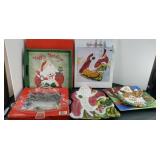 CHRISTMAS SERVING PLATTER & TRAYS