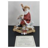 LENOX WILD WEST SANTA  W/ 24 K GOLD TRIM
