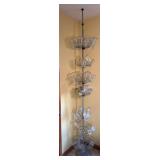 FLOOR TO CEILING RACK W/ CANNING JARS
