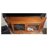 GLASS DOOR TV STAND