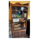 GLASS FRONT PANTRY CABINET