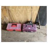 (2) TACKLE BOXES W/ POLES