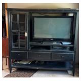 TV STAND W/ SIDE STORAGE