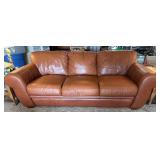 LEATHER LOOK SOFA