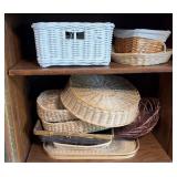 (2) SHELVES OF BASKETS
