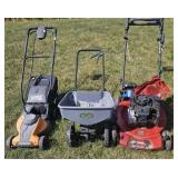 WORX ELECTRIC & TORO GAS PUSH MOWER