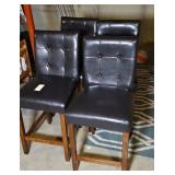 (4) PADDED BAR HEIGHT CHAIRS
