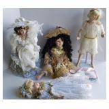 (4) COLLECTOR DOLLS