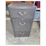 3 DRAWER FILE CABINET METAL