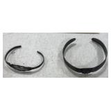 (2) STERLING SILVER ANTIQUE BRACELETS