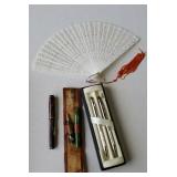 GOLD BOND FOUNTAIN PEN, TRAVEL PEN & CROSS PEN SET
