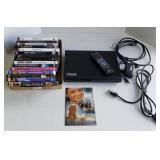 LG DVD PLAYER W/ DVDS