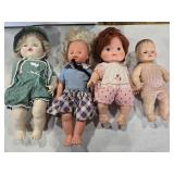 (4) VINTAGE DOLLS