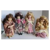 (4) COLLECTOR DOLLS