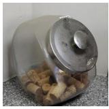 CANDY JAR W/ DECORATIVE CORKS