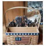 SILVERWARE W/ HOLDER