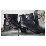 (2) HARLEY DAVIDSON LADIES BOOTS 8 1/2