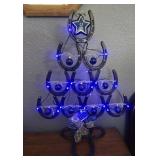 COLTS HORSESHOE CHRISTMAS TREE
