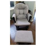 GLIDER ROCKER W/ FOOTSTOOL