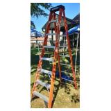 WERNER 8 FOOT FIBERGLASS LADDER