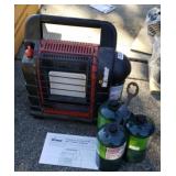 MR HEATER PROPANE HEATER W/ (3) EXTRA TANKS