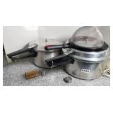 (2) PRESSURE COOKERS