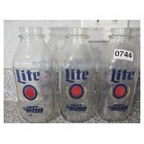 (3) INDY 500 MILLER LITE MILK BOTTLES