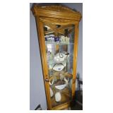 LIGHTED CURIO CORNER CABINET