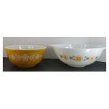 (2) PYREX MIXING BOWLS
