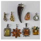 (1) STERLING PENDANT, ASSTD PENDANTS