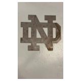 METAL NOTRE DAME SIGN