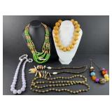 ASSTD WOOD BEAD NECKLACES