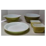 (5) PIECES OF PYREX