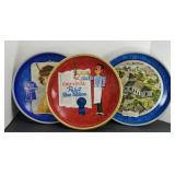 (2) VINTAGE PABST BLUE RIBBON ADVERTISING TRAYS
