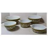 (5) PYREX BOWLS